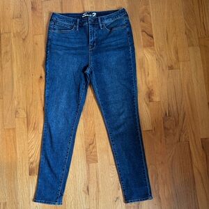Seven7 Women's Dark Blue Skinny Jeans